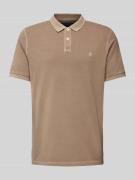 Regular fit poloshirt met labelstitching