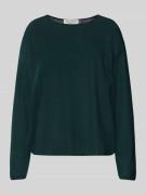 Gebreide pullover met extra brede schouders