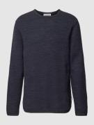 Gebreide pullover met ronde hals, model 'TOLAA'