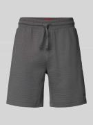 Regular fit sweatshorts met structuurmotief, model 'Austin'