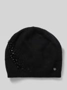 Beanie met labeldetail