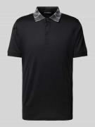 Poloshirt met labeldetail