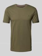 Slim fit T-shirt met ronde hals