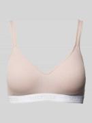 Bralette met elastische band met label