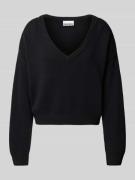 Gebreide pullover met V-hals