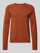 Gebreide pullover met ronde hals, model 'HILL'