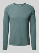 Gebreide pullover met ronde hals, model 'HILL'