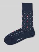 Sokken met labeldetail, model 'X-Mas Argyle'