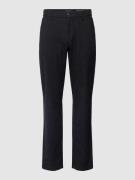 Tapered fit stoffen broek met geweven motief, model 'Osby'