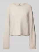 Gebreide pullover met extra brede schouders, model 'IMENY'