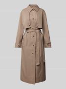 Trenchcoat met strikceintuur, model 'Charleen'