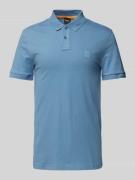 Poloshirt met labeldetail, model 'Passenger'