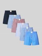 Boxershort met labelpatch in een set van 6 stuks