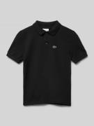 Regular fit poloshirt met labeldetail