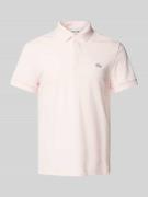 Regular fit poloshirt met labeldetail