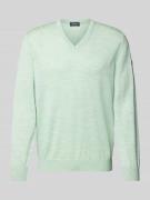 Gebreide pullover met V-hals