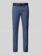 Slim fit chino met structuurmotief