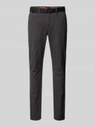 Slim fit chino met structuurmotief