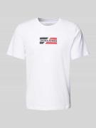 T-shirt met labelprint, model 'CORP'