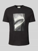 T-shirt met labelprint