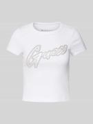 T-shirt met labelprint