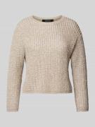 Gebreide pullover met wol en pailletten