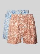 Boxershort met elastische band in een set van 2 stuks