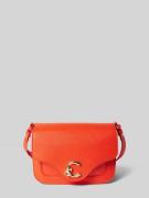 Crossbodytas van leer met labeldetail