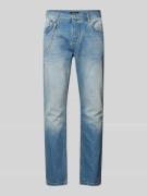 Korte slim fit jeans met kettingdetail