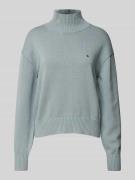 Gebreide pullover met ribboorden