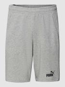 Sweatshorts met labelprint, model 'ESS'