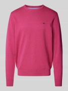 Gebreide pullover met ronde hals