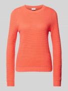 Gebreide pullover met ronde hals, model 'Vidalo'