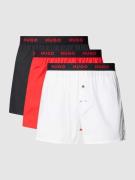 Boxershort met label in band in een set van 3 stuks