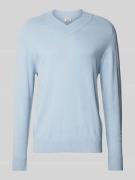 Gebreide pullover met V-hals, model 'Numir'