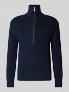 Gebreide pullover met opstaande kraag, model 'MANUELO'