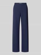 Wide leg stoffen broek met structuurmotief, model 'PALINA'