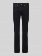 Slim fit jeans met labeldetail