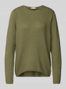 Gebreide pullover met ribboorden, model 'Dodo'