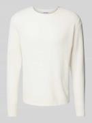 Gebreide pullover met ribboorden, model 'GEORGE'