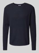 Gebreide pullover met ribboorden, model 'GEORGE'