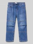 Straight fit jeans van puur katoen