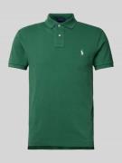 Custom slim fit poloshirt van puur katoen