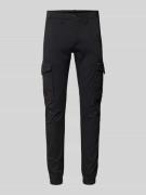 Tapered fit cargobroek met riemlussen, model 'PAUL FLAKE'