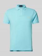 Custom slim fit poloshirt van puur katoen