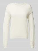 Gebreide pullover met pofmouwen