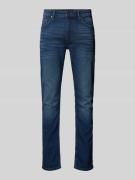 Shaped fit jeans in used-look, model 'SJÖBO'