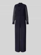 Jumpsuit met semi-transparante mouwen