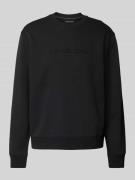 Sweatshirt met labeldetail