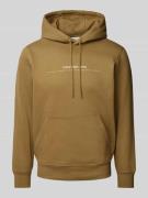 Hoodie met labelprint